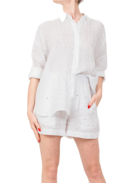 Camicia Lino Brillantini - Bianco