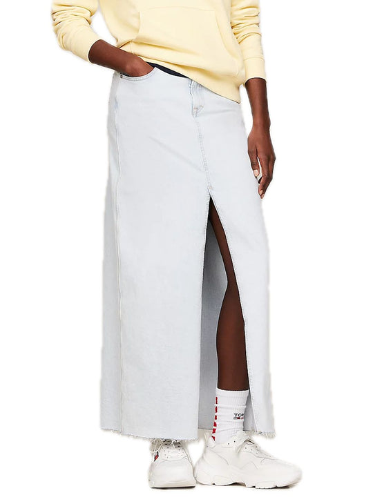 Claire High Maxi Skirt - Denim Light