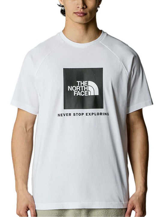 M S/s Raglan Redbox Tee Tnf - White