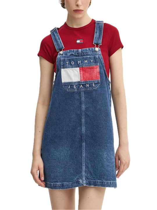Pinafore Dress - Denim Medium