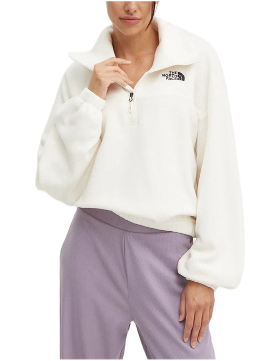 W 100 Glacier Half Zip Fleece - White Dune