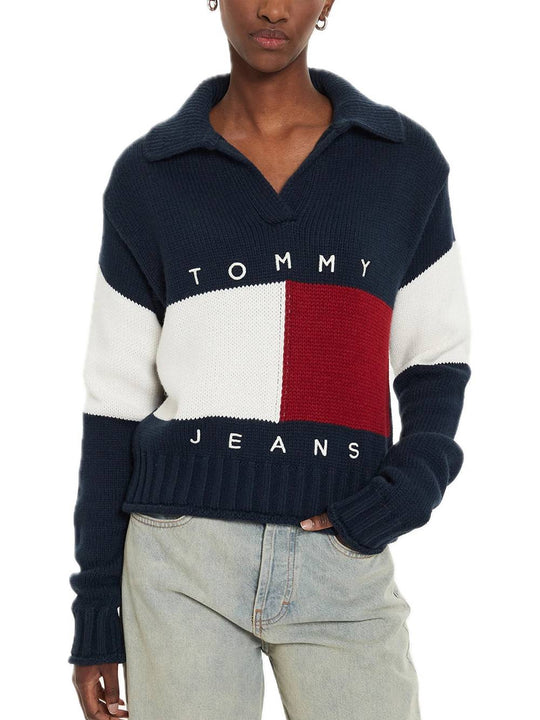 Tjw Rwb Flag Rugby Sweater - Dark Night Navy