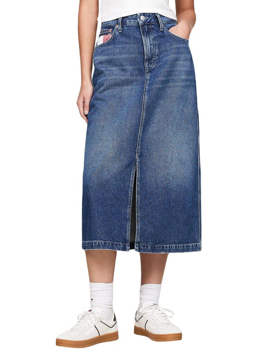 Claire Midi Skirt - Denim Medium