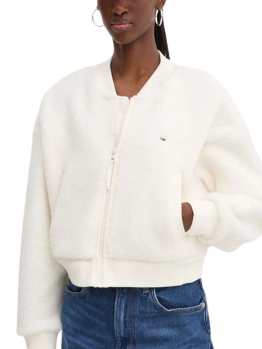 Tjw Teddy Zip Thru - Ancient White