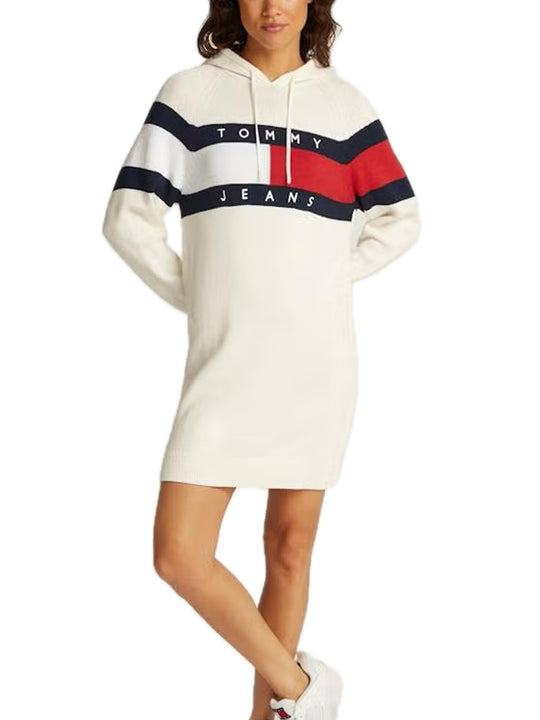 Tjw Flag Hood Sweater - Ancient White