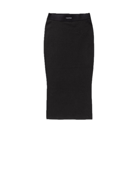 Rib Skirt - Black