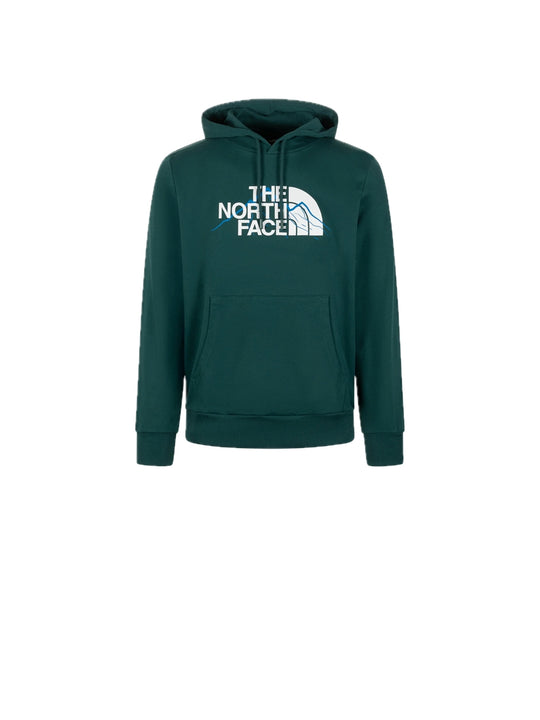 M Mountain Line Hoodie - Deep Nori Tnf White