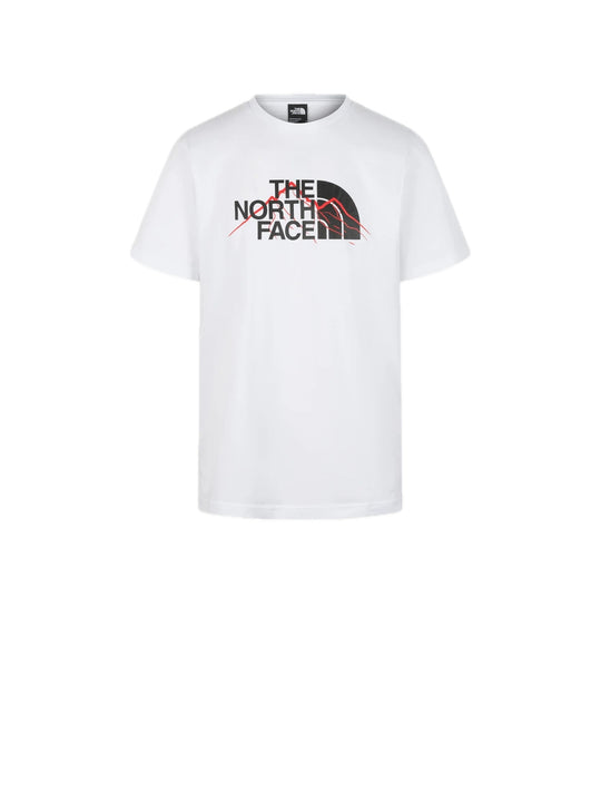 M Mountain Line S/s Tee - Tnf White