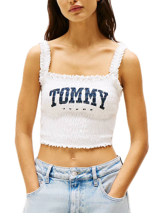 TJM Smock Varsity Bralette - Ecru