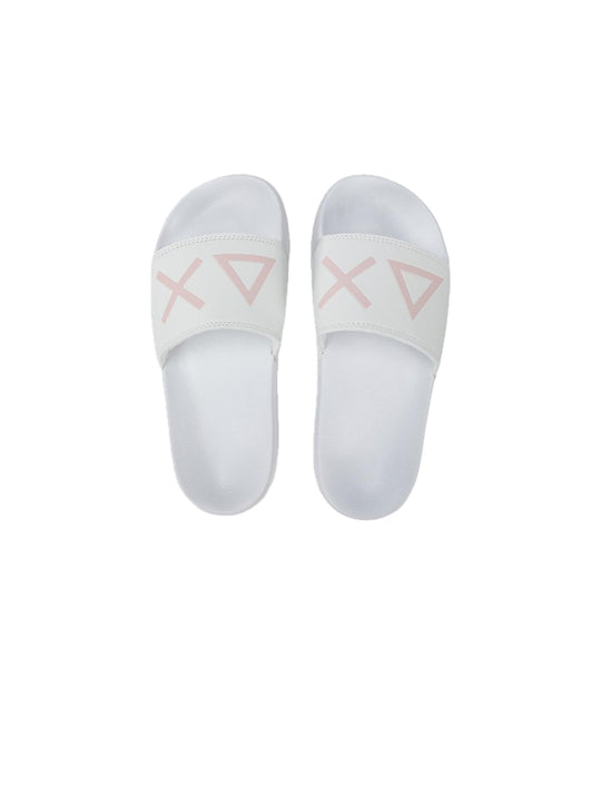 Sandali Slide In PU - Bianco