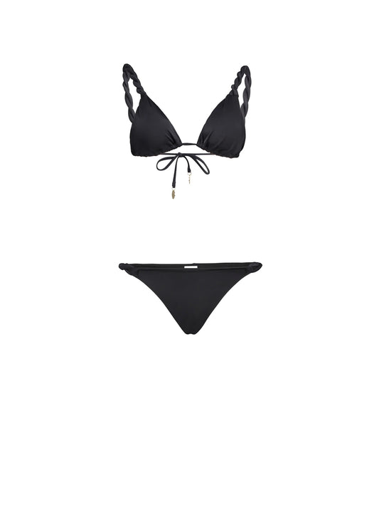 Torchon Bikini Triangolo - Nero