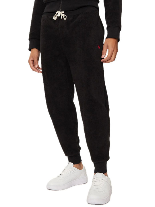 Jogger Sleep Bottom  Recycled  Fleecepolo - Black