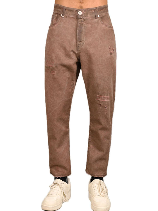 Pantalone Destroyed - Cioccolato