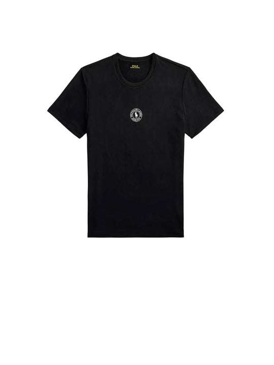 S/S Crew Sleep Top Cotton - Polo Black