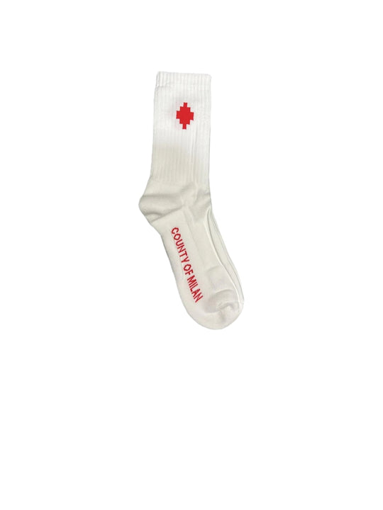 Socks - White/Red