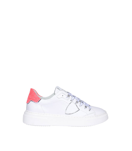 Temple S L D Veau Glitter - Blanc Rose