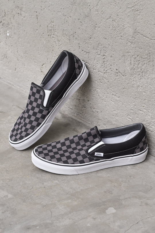 Classic Slip-On - Black/Pewter Checkerboard