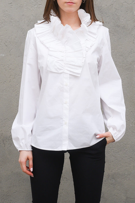 Camicia Volant - Bianco