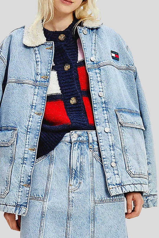 Worker Sherpa Jacket - Denim Light