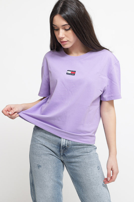 TJW Tommy Center Badge Tee - Violet Viola