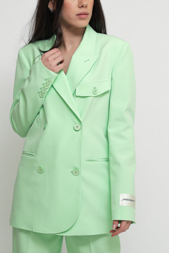 Giacca Formale Doppiopetto - Verde Acqua