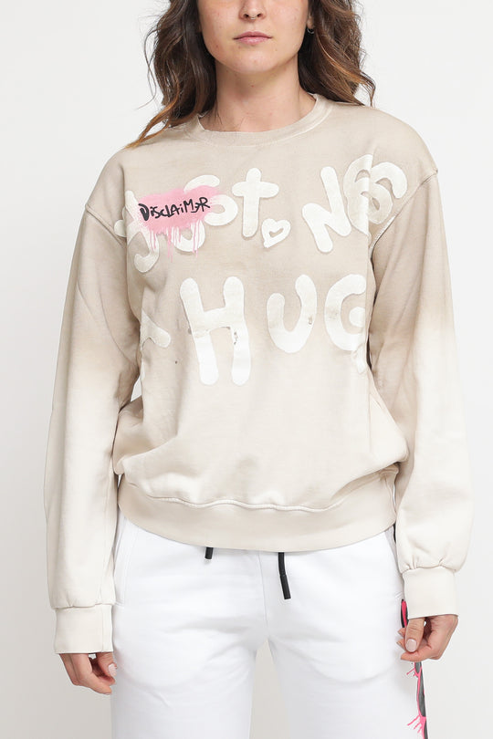 Maglia Girocollo In Felpa Donna - Safari