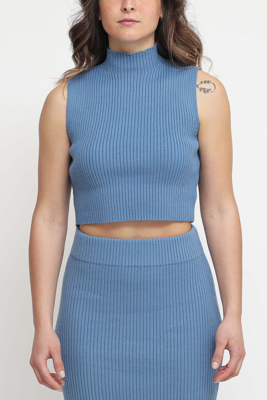 Ladies Top - Denim Blue