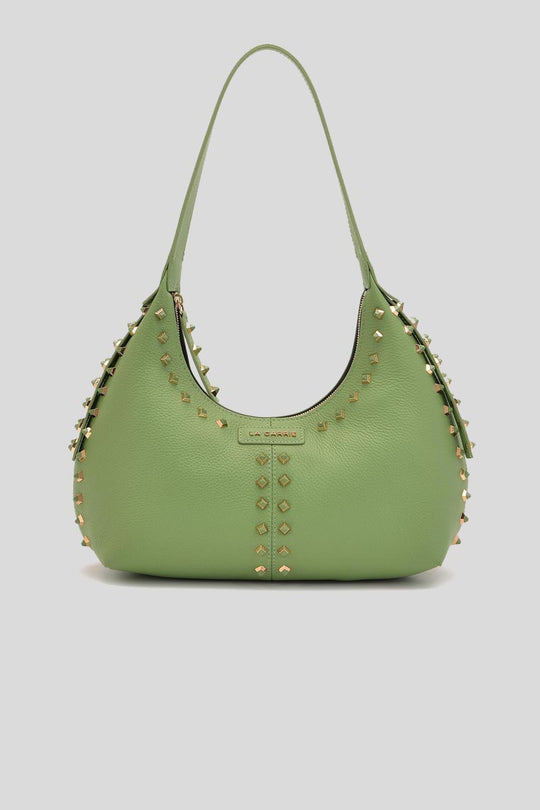 Frivolous M. Big Mary Bag Tumbled Leather - Light Green
