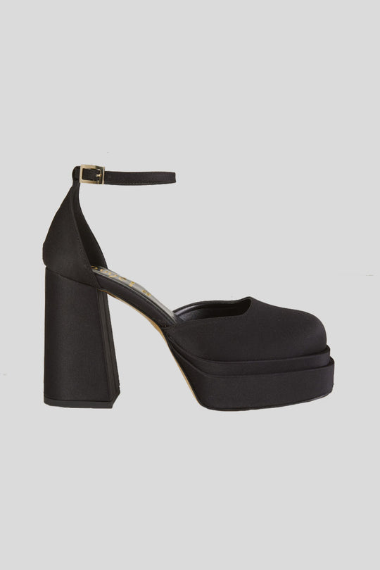 Decollette In Raso - Nero