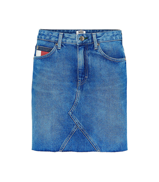 Short Denim Skirt - Save 20 Mid Bl Rig