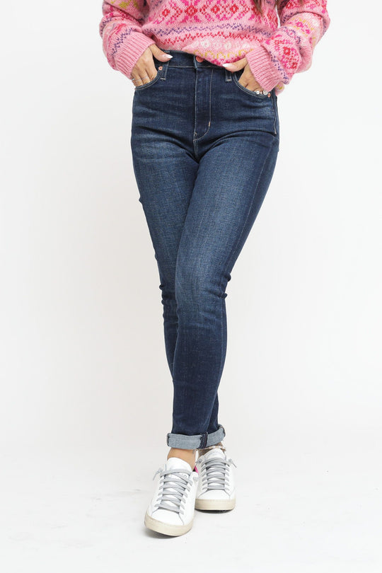 Sylvia High Rise Super Skinny Jeans - Denim Dark