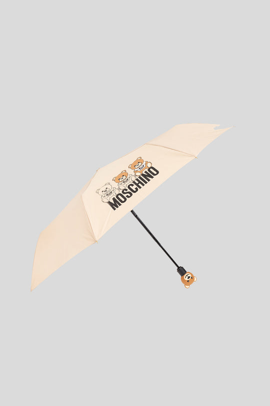 Mini Openclose D Scribble Bear - Beige