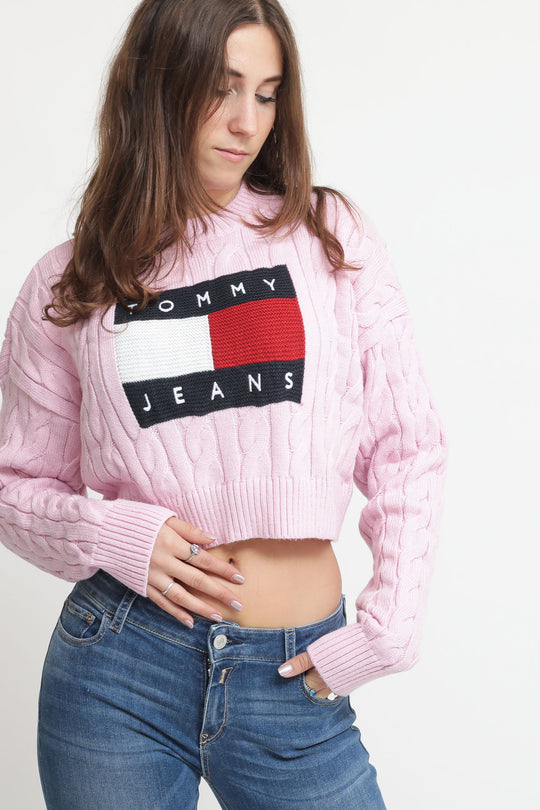 Tjm Bxy Center Flag Sweater - French Orchid