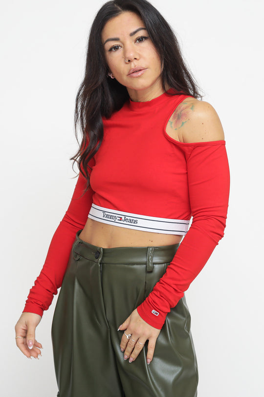 Tjw Logo Wb Ls Top - Deep Crimson