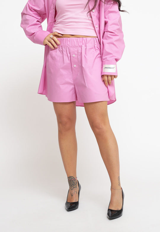 Bermuda In Cotone Con Etk - Rosa Bonbon