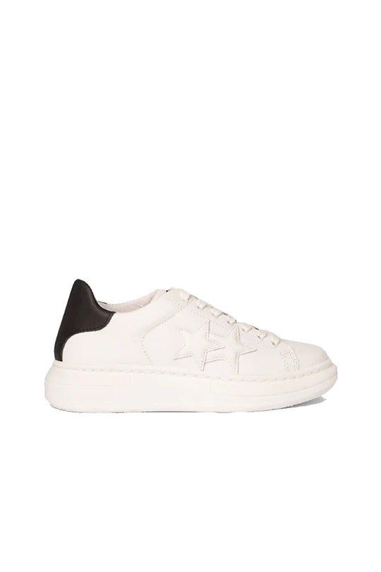 Sneaker Prince Pelle Bianca/Nero