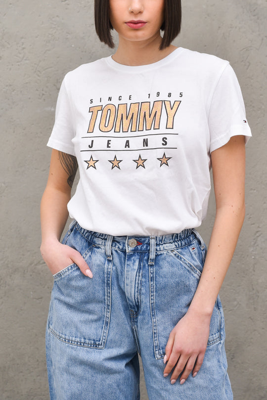 Tjm Slim Metallic T-shirt - White