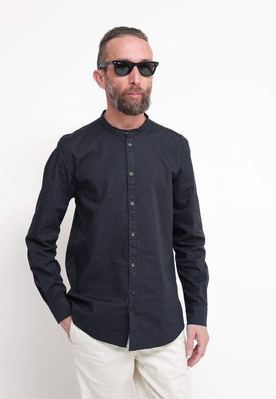 Camicia Coreana - Blu