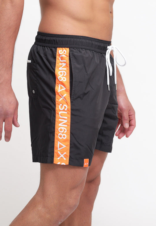 Swim Pant Wet Tape Logo - Black