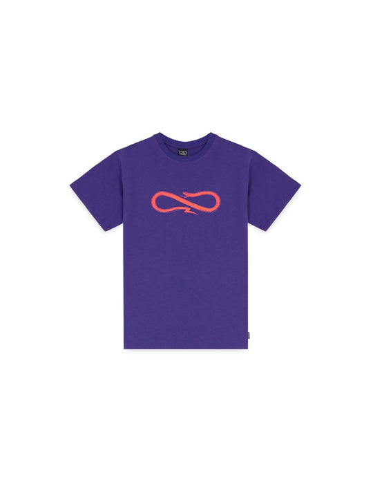 T-shirt Mm 100% Cotone Logo - Viola