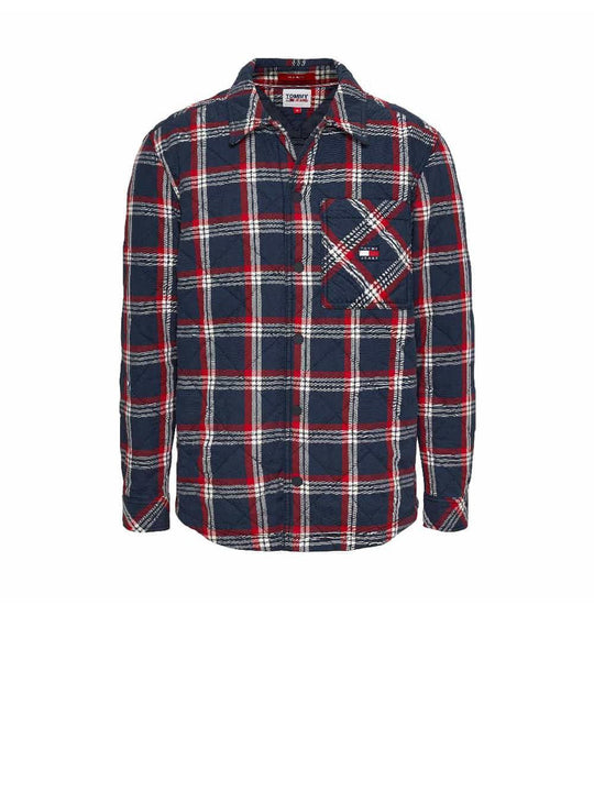 TJM Padded Check Overshirt - Desert Sky Multi