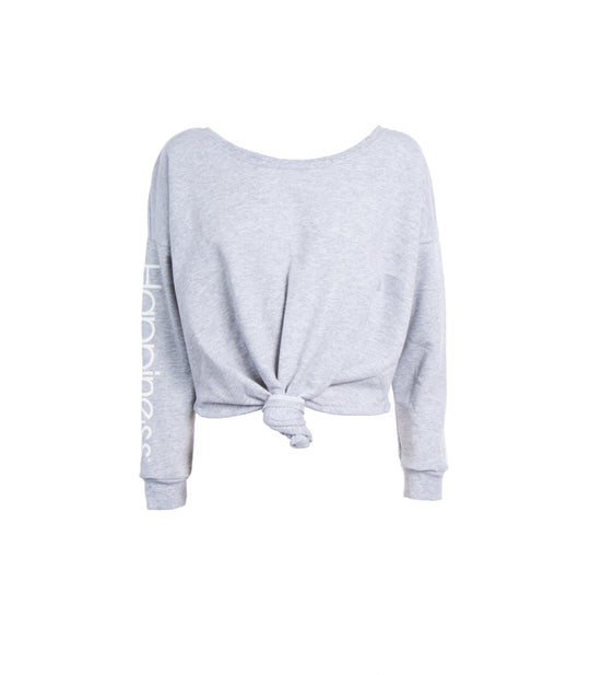 Knotted Crop - Grey Melange