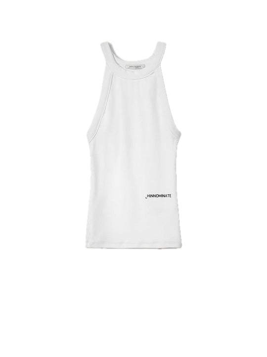 Top In Costina Scollo All'americana - Bianco