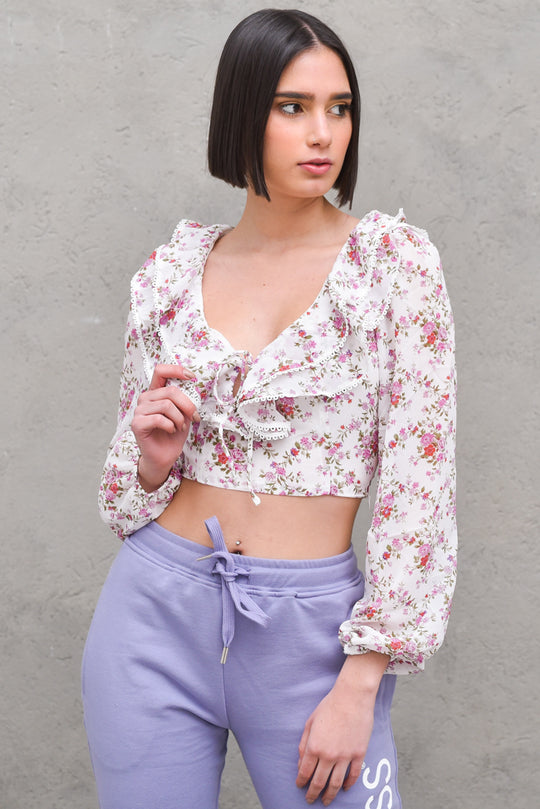 Ladies Top - Romantic Floreal