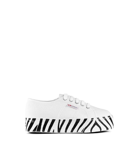 Cow Printed Foxing - White Zebra