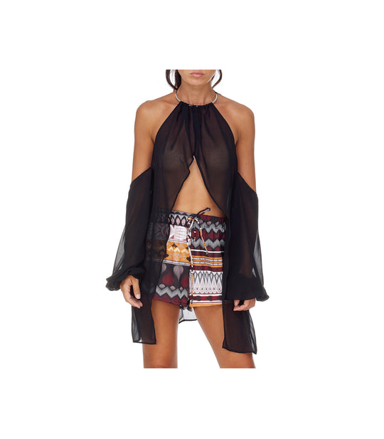 Blusa Mexica - Nero