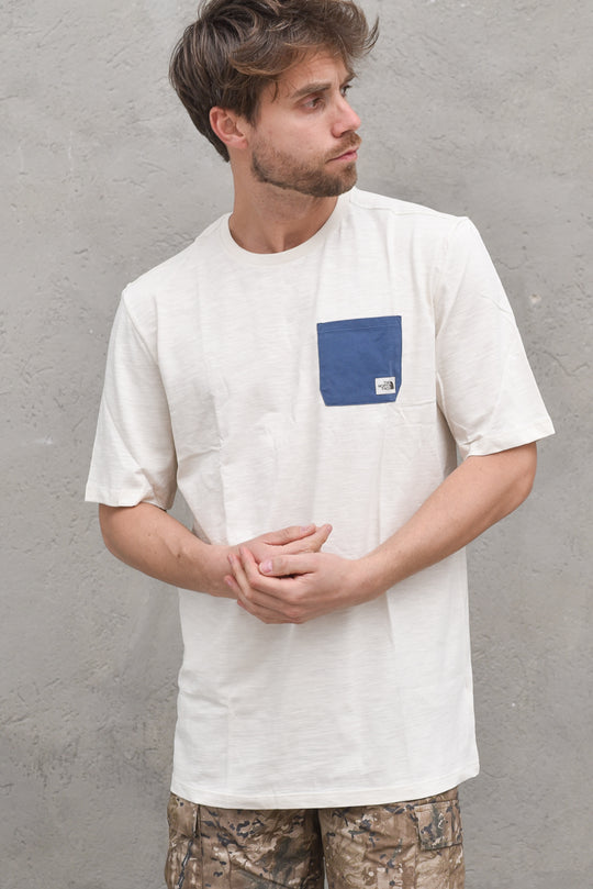 M S/S Campen Tee Vintage White - Cream