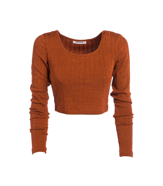Ladies Top - Orange Marl