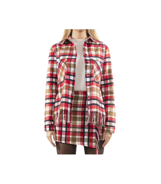 Camicia Frangia Donna - Rosso