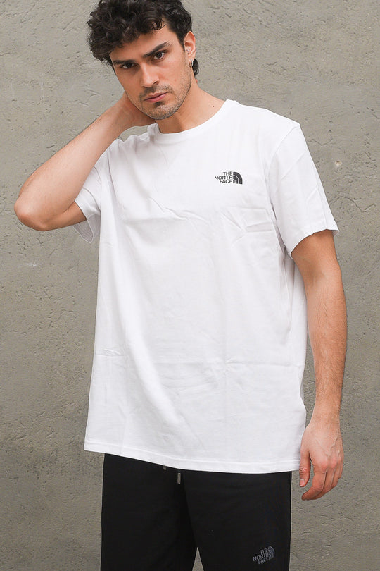 M S/S Simple Dome Tee - Eu Tnf White